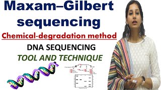 Maxam–Gilbert sequencing I Chemical degradation method I DNA Sequencing I Tools amp Techniques [upl. by Joly147]