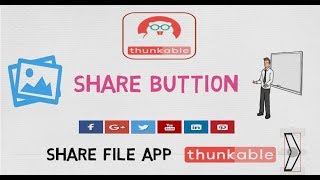 How to share image in Thunkable  Share button add in your app  Thunkable 2018  sharing file [upl. by Elesig121]