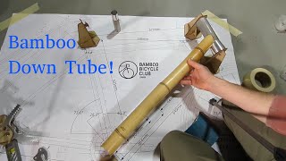 Bamboo Bicycle Build 3 Cutting Sanding amp Shaping the Down Tube [upl. by Sewoll]