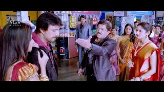 ಥು ಡ್ರೈವರ್ ಜೊತೆ ಓಡಿ ಹೋಗ್ತಾ ಇದ್ದಿಯಾ  Ranna Kannada Movie Super Scenes  Sudeep Rachita Ram [upl. by Nortna601]