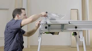 Hoe monteer je de roltafel op de tafelzaag CS 50  Festool Quick Guide [upl. by Enawd]