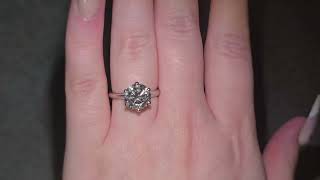 IGI 303ct FVS1 LAB Diamond Solitaire Set In Platinum [upl. by Acirne20]