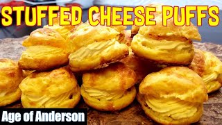 Creamy Cheese Puffs Stuffed Gougeres [upl. by Eninnaej]