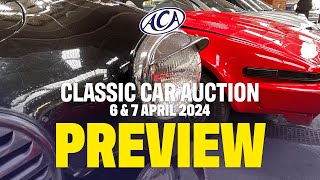 LIVE CLASSIC CAR AUCTION PREVIEW  APRIL 2024 [upl. by Sammie]