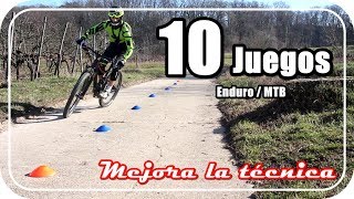 10 EJERCICIOS y JUEGOS para MEJORAR LA TÉCNICA en MTB ► Tutorial [upl. by Maighdlin]