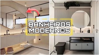 DICAS DE DECORAÇÃO PARA BANHEIROS MODERNOS  INSPIRAÇÕES LINDAS E CRIATIVAS PARA DECORAR O BANHEIRO [upl. by Darrick]