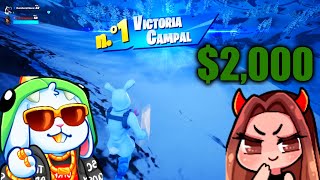 ASI GANAMOS 2000 DOLARES EN TORNEO DE FORTNITE [upl. by Metah]