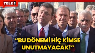 Ekrem İmamoğlundan Ahmet Türke destek ziyareti İmamoğlu Bir milim de geri adım atmayız [upl. by Otnas]