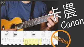 Canon in C 卡農  Ukulele 烏克麗麗 ウクレレ  教學 TABS Tutorial tseriesoldisgold [upl. by Artemahs]