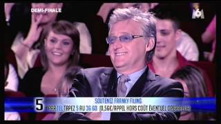 VENTRILOQUE FRANKY FILING incroyable talent demi final 0603768654 [upl. by Arihsak319]