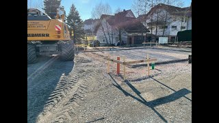 Erdarbeiten mit Liebherr Radbagger [upl. by Girish11]