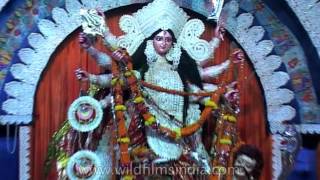 Durga Puja the biggest Bengali Hindus festival celebrated in West Bengal [upl. by Ahsyad]