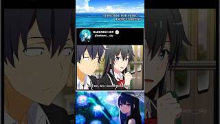 Yukinos reaction is a bit slow 😆  My Teen Romantic Comedy SNAFU  anime oregairue [upl. by Asyen]