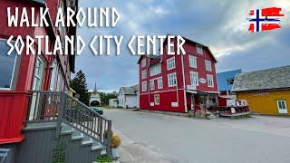 Walk through Sortland city center  Vesterålen Lofoten  Small Town in Norway [upl. by Aivataj]