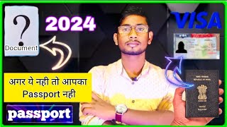 which documents are required for passport application 2024🤔🤔 how to apply passport online [upl. by Ahsiekam353]