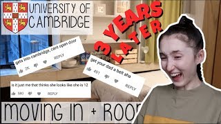 LIVE REACTION TO MY FIRST UNIVERSITY VLOG MOVING IN TO CAMBRIDGE  3 years later… [upl. by Yrrab]