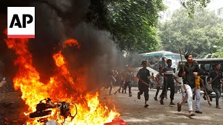 Violent protests in Bangladesh leave nearly 100 dead hundreds more injured [upl. by Marisa20]