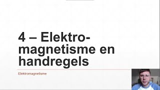 VWO  Elektromagnetisme 4  Elektromagnetisme en handregels [upl. by Jos]