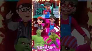 SCARY TEACHER 3D amp NICK HULK amp TANI IRONMAN amp AMONG US  Coffin Dance Meme Astronomia COVER shorts [upl. by Mendoza]