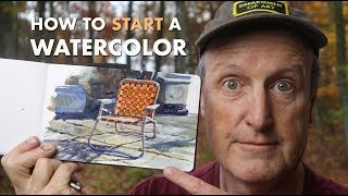 How to Start a Watercolor [upl. by Cristen]