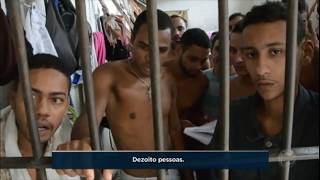 Detentos criam favela dentro de penitenciária no Recife PE [upl. by Hardman]