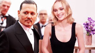 LilyRose Depp REACTS to Johnnys 7Minute Standing Ovation at Cannes Exclusive [upl. by Pfeffer335]