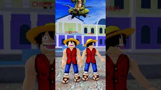 FAKE vs REAL Luffy In Blox Fruits bloxfruits roblox shorts [upl. by Okin]