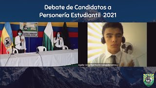 ¡Debate candidatos a Personería Estudiantil 2021 [upl. by Alie431]