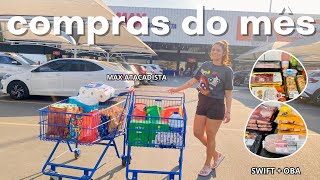 COMPRAS DO MÊS SETEMBRO  max atacadista swift e oba  organização [upl. by Attlee]