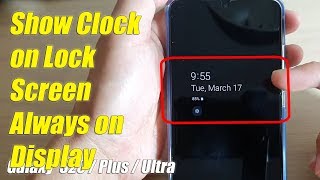 Fix Cant See the Clock on Lock Screen on Galaxy S20  Ultra  Plus Always On Display [upl. by Nicole519]