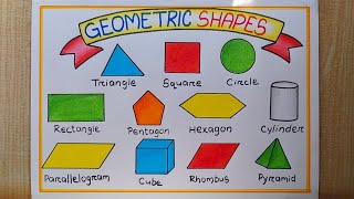 Mathematics Day special drawing easy How to draw Geometric Shapes Mathematics Shapes drawing chart [upl. by Ina846]