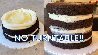 How to Properly Stack amp Fill a Cake NO TURNTABLE REQUIRED  Tutorial For Beginners [upl. by Aelber]