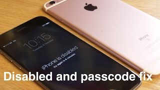 How to removereset any disabled or Password locked iPhones 6S amp 6 Plus5s5c54s4iPad or iPod [upl. by Verney]