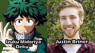 Characters and Voice Actors  My Hero Academia Season 1 English Dub [upl. by Ball]