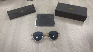 Matsuda Sunglasses Mens M3096 BG Brushed GoldBlue Grey Lenses 4923140mm [upl. by Astrid]