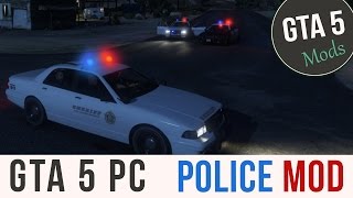 GTA 5 PC  Police Mod Play as a Police Officer Download [upl. by Rizzi]