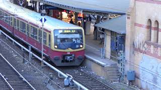 S Bahnen Am Bahnhof Prenzlauer Allee Berlin 4K [upl. by Enelehcim417]