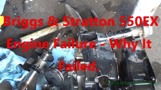 Briggs amp Stratton 550EX Engine Teardown Why It Failed [upl. by Atinod853]