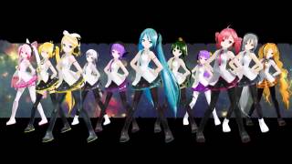 MMD DANCE VERSIONVocaloid GirlsGalaxias [upl. by Ignacia]