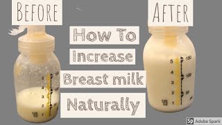 How To Increase Breast Milk Supply NaturallyFoods to boost mothers milk supply [upl. by Itsirk332]