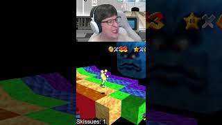 Epic Fail on Rainbow Road in Mario 64 😱 Missed the Final Jump mario [upl. by Zeiler]