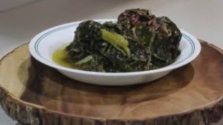 TERRIFIC COUNTRY STYLE COLLARD GREENS RECIPE [upl. by Nickey]