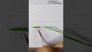 Borderline Chain stitch Part 1 ME71 manalembroidery embroidery handembroiderystitch shortvideo [upl. by Litnahc]