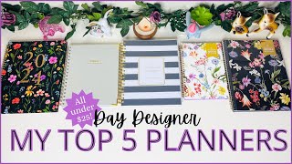 My Top 5 Planners for 2024  Day Designer Planner I 25 amp under planners Target amp Walmart Planners [upl. by Nuarb]