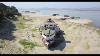 MYANMAR Burmese Steam Paddlewheeler Irrawaddy River [upl. by O'Grady506]