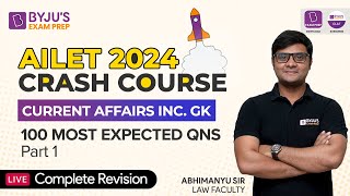 100 Most Expected GK Questions Part 1  Revision Class 1  AILET Crash Course [upl. by Inaliel]