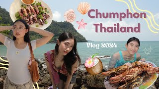 EXPLORING CHUMPHON THAILAND’S HIDDEN GEM Fresh Seafood 247 Exotic island Squid fishing🌺🐚 [upl. by Slyke]