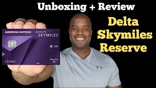 Delta Skymiles Reserve Credit Card  Unboxing and Review [upl. by Amand286]