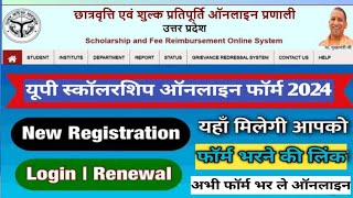 Renewal Scholarship Form 202425  intermediateStudent Renewal Login  UP Scholarship [upl. by Garrison]