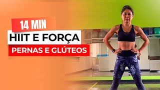 HIIT CARDIO E FORÇA  PERNAS E GLÚTEOS [upl. by Eniamahs]